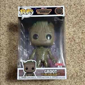 Brand New Jumbo Funko Pop Groot Figure - Brown and Green